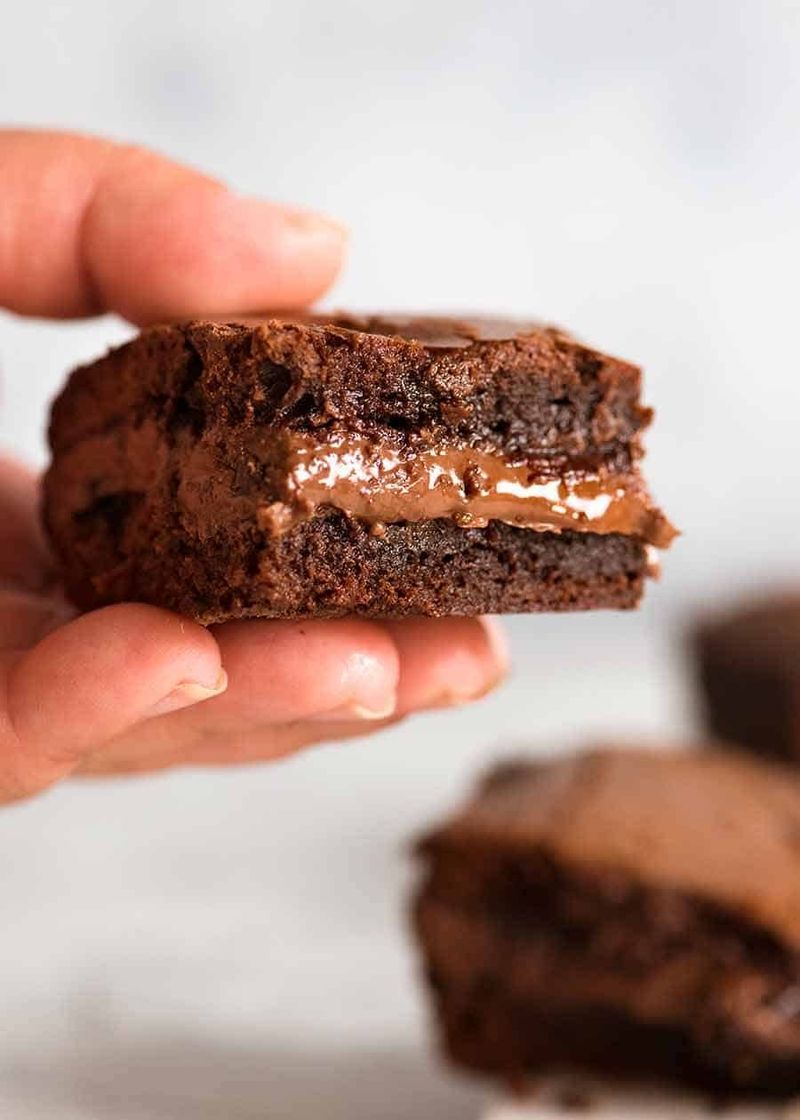 Molten Nutella Brownies