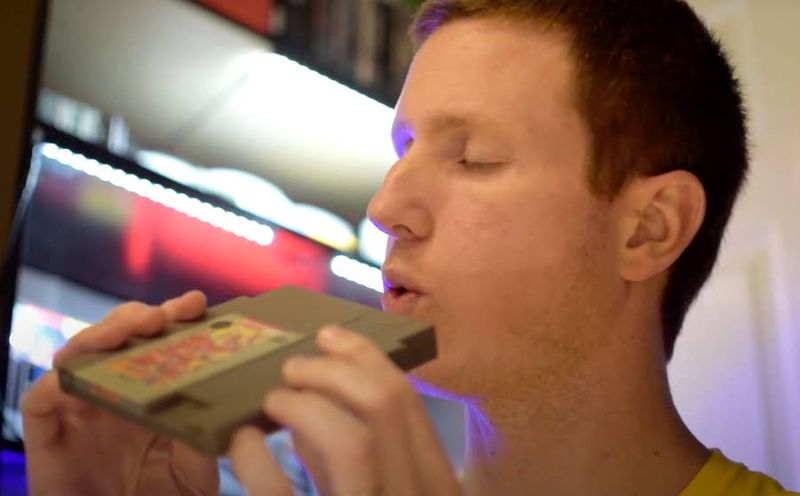 Blowing Into Game Cartridges to Make Them Work