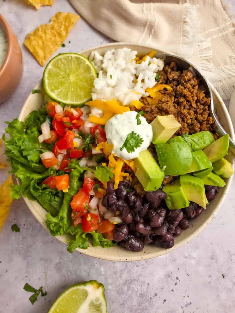 Ground Beef Taco Bowls
