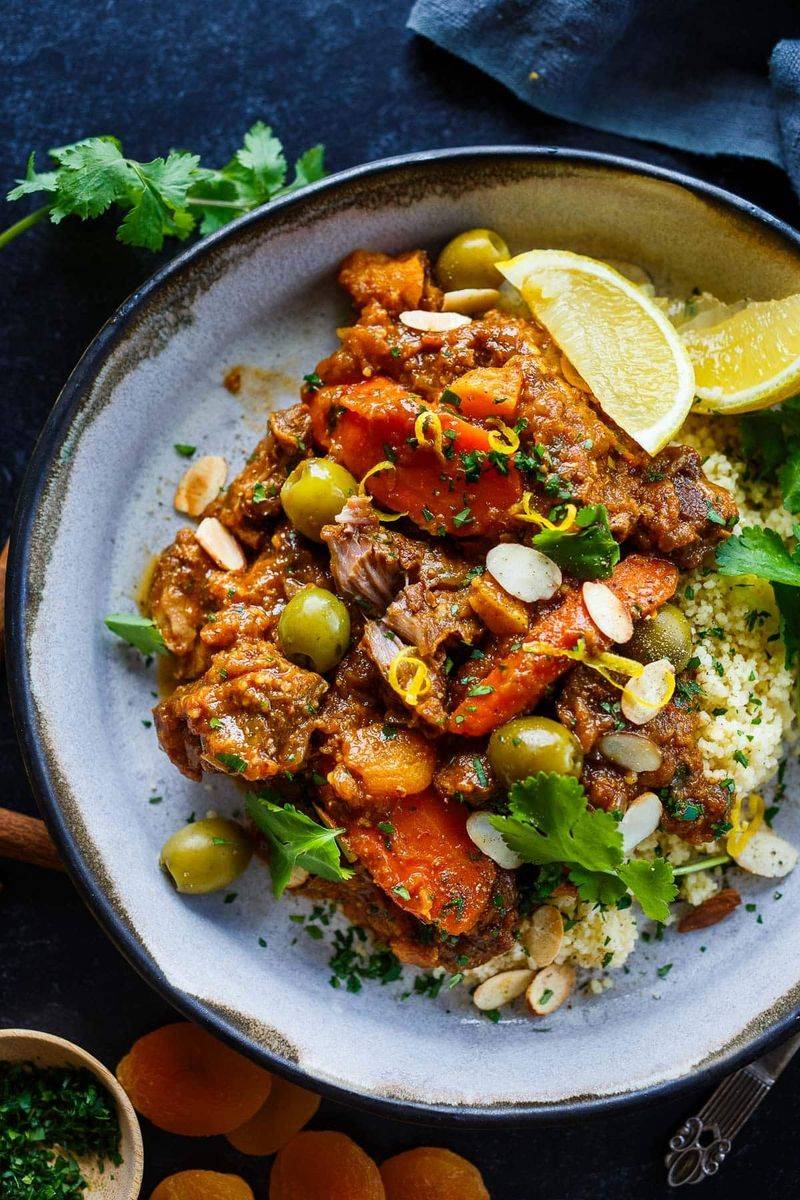 Moroccan Lamb Tagine With Olives and Preserved Lemon