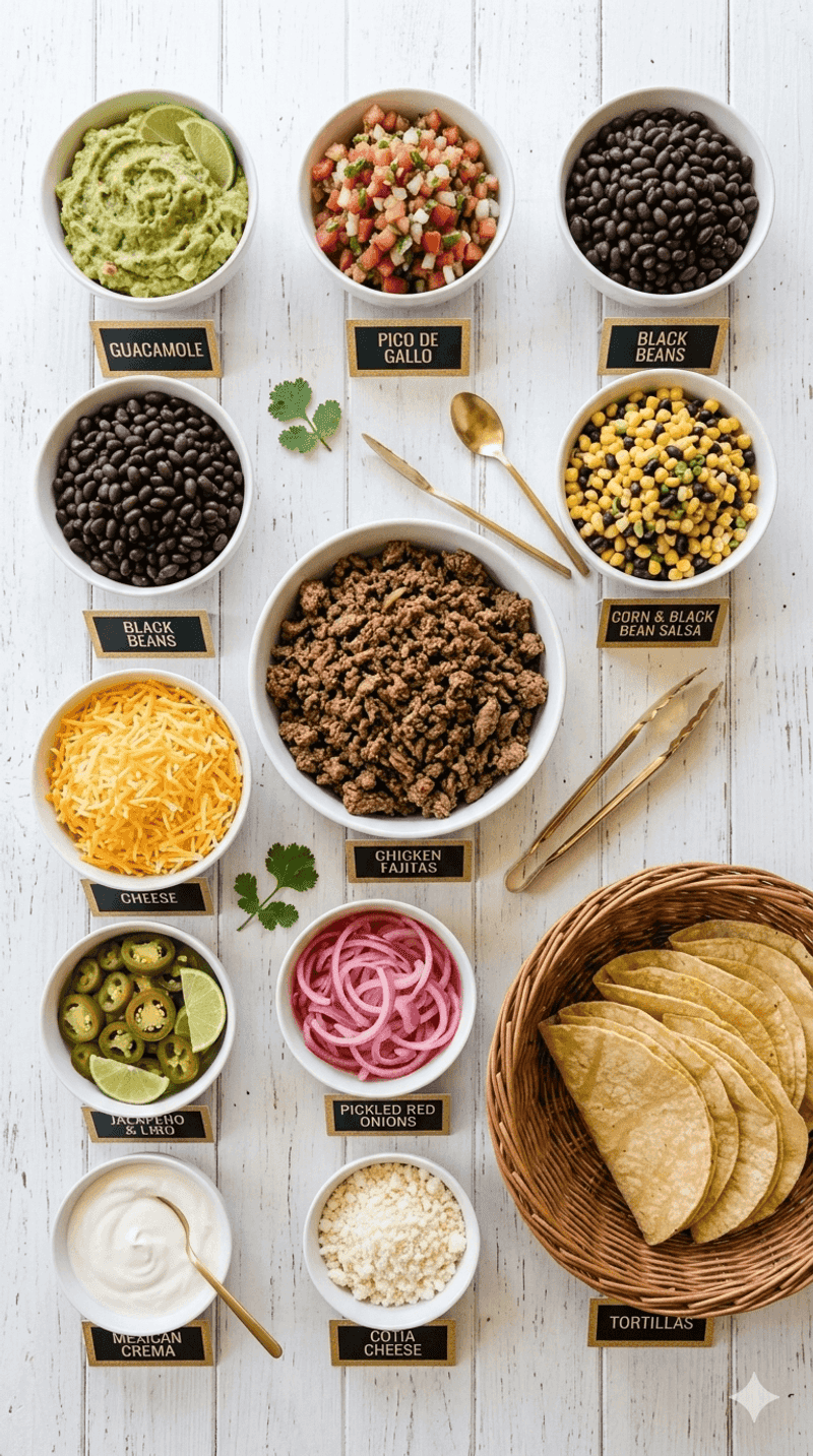 Beef Tacos with All the Fixings