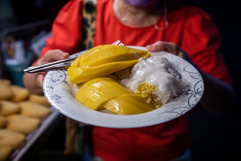 Mango Sticky Rice in Bangkok, Thailand