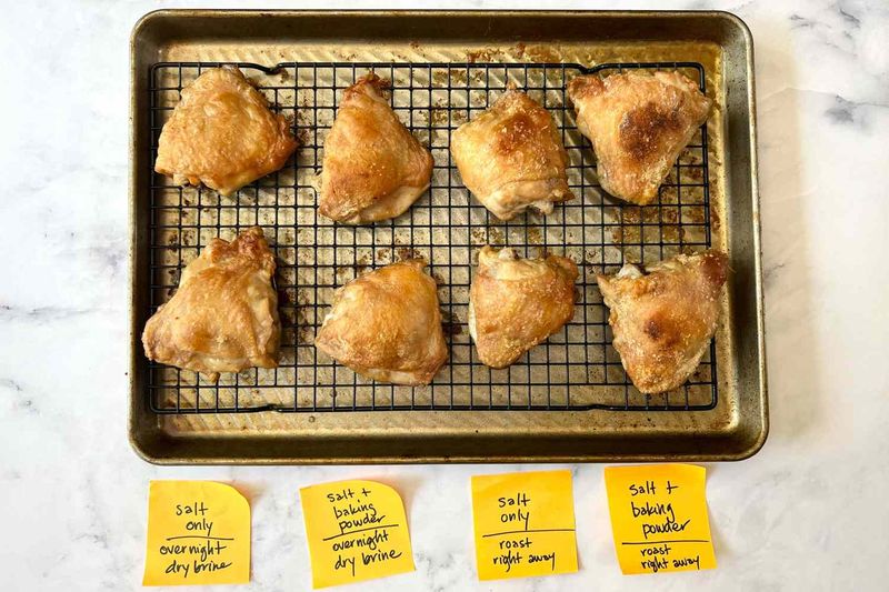 Use Baking Powder on Chicken Skin