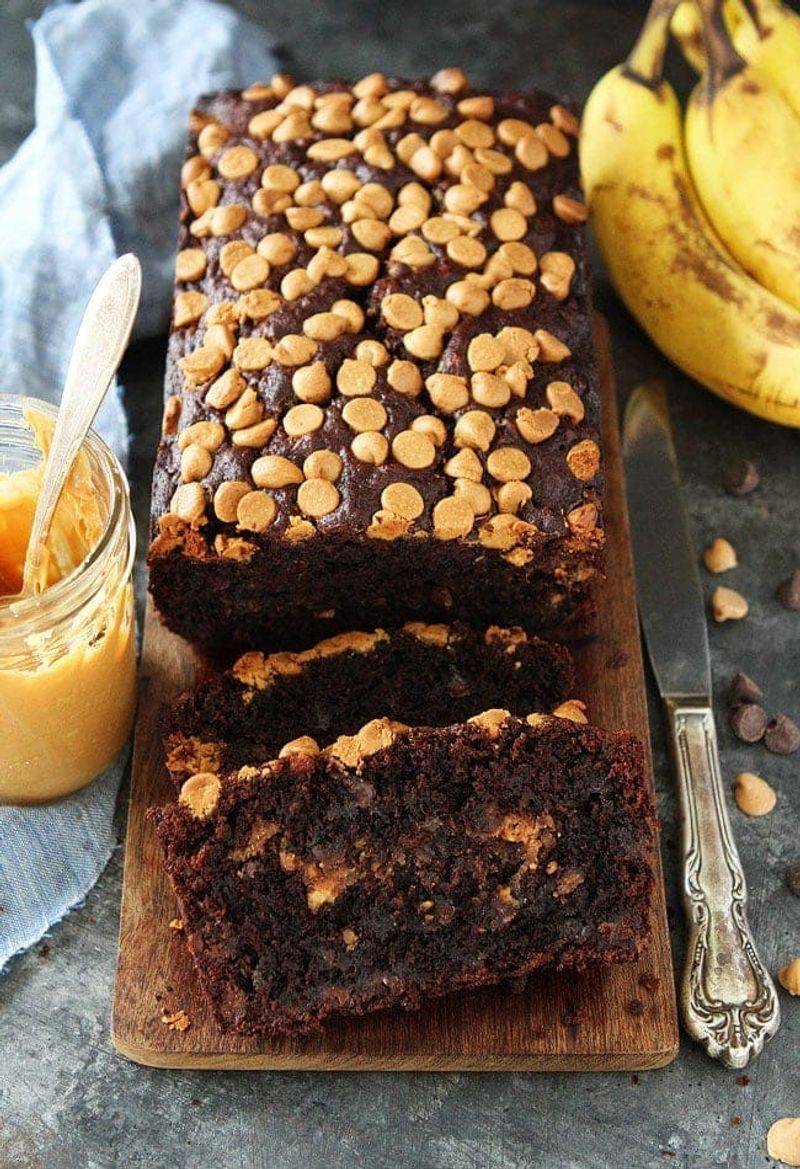 Chocolate Peanut Butter Banana Bread