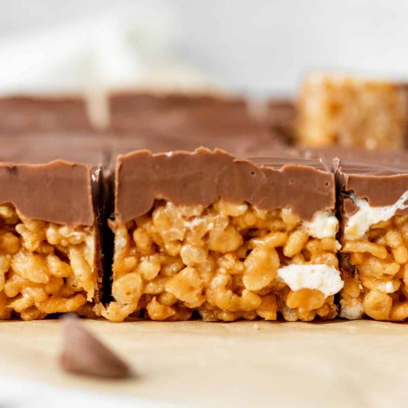 Chocolate Peanut Butter Rice Krispie Treats
