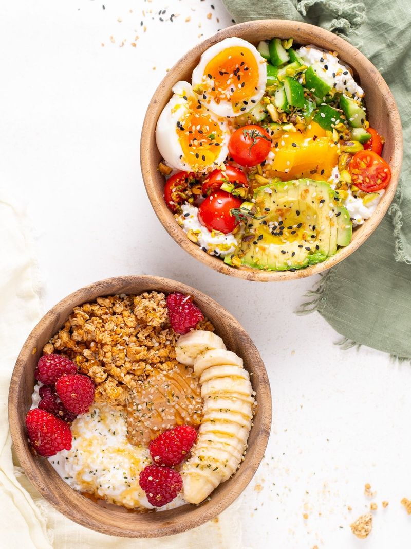 Cottage Cheese with Fruit and Granola