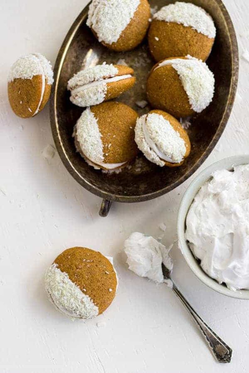 Toasted Coconut Autumn Spice Cookies