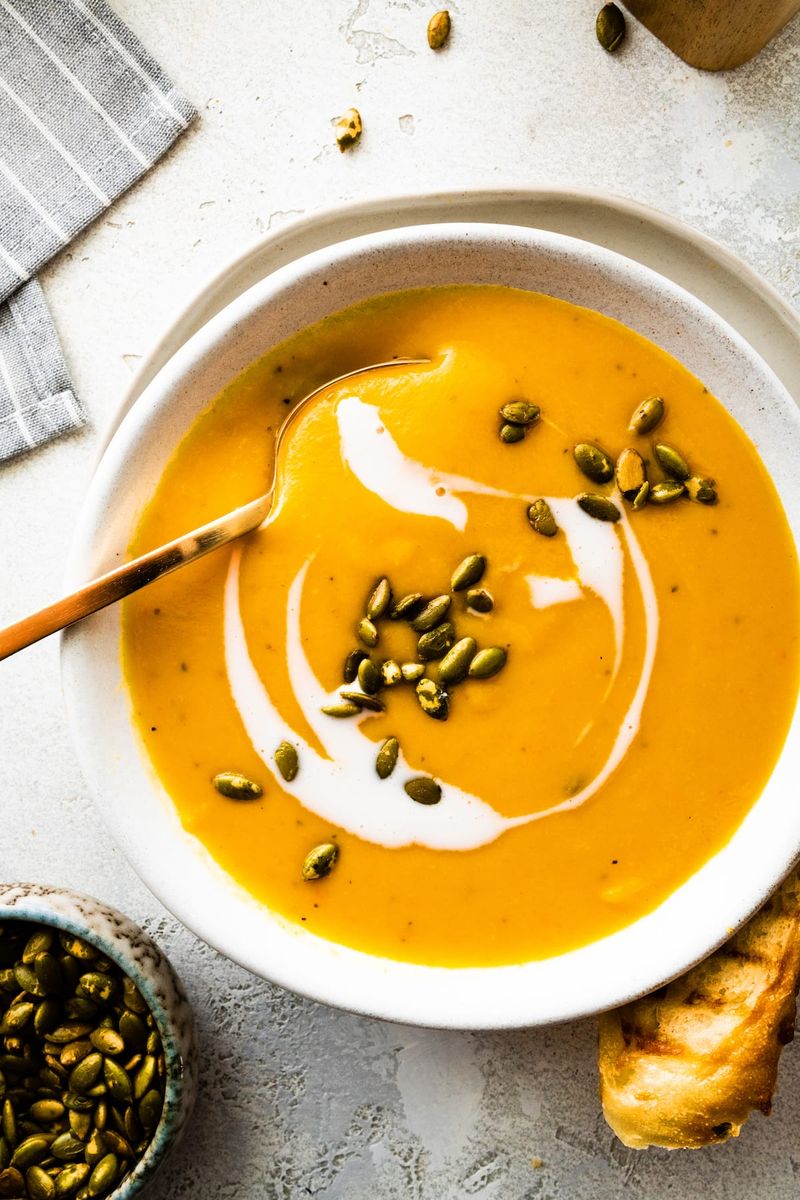 Roasted Pear and Butternut Squash Soup