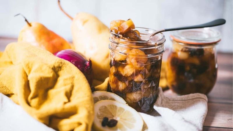 Spiced Pear and Red Onion Chutney
