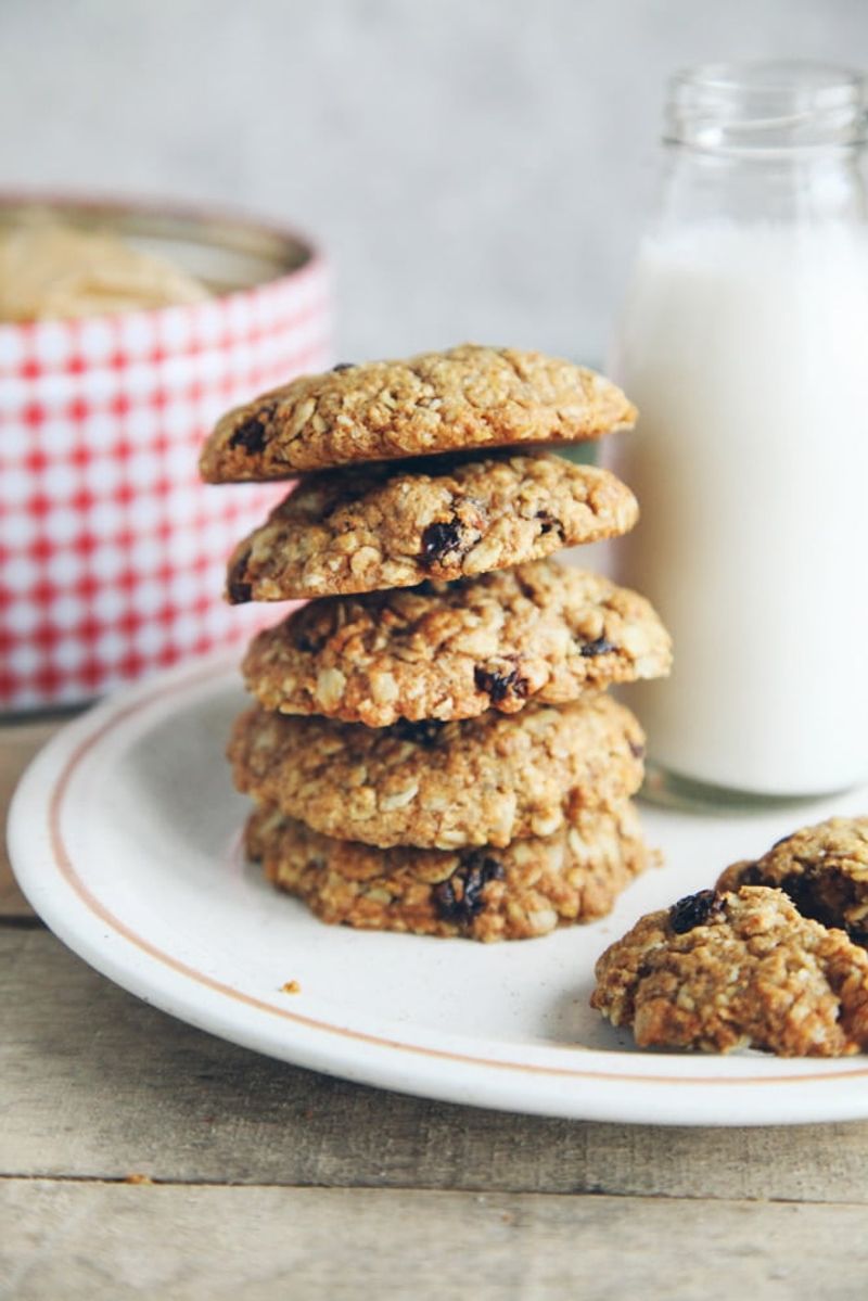 Spiced Oatmeal Raisin Cookies