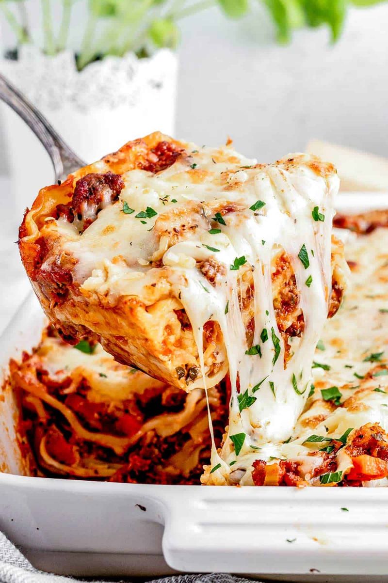 Lasagna with Meat Sauce