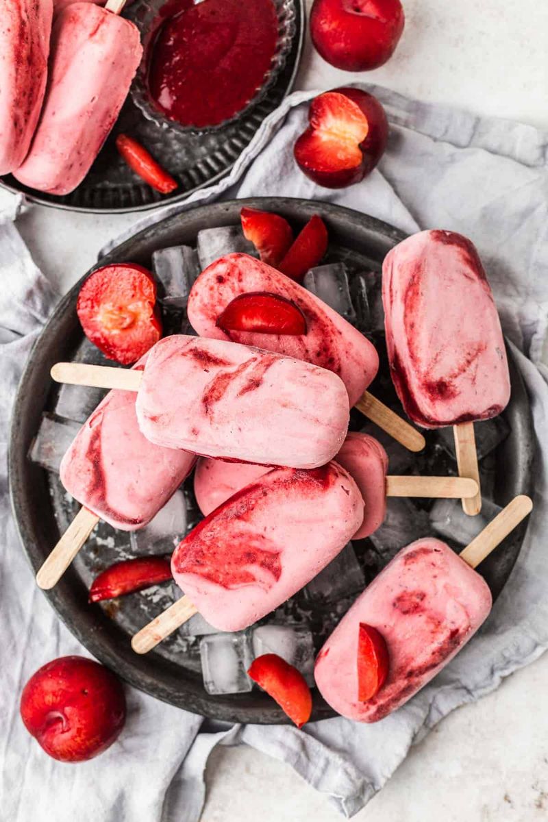 Make Plum Popsicles