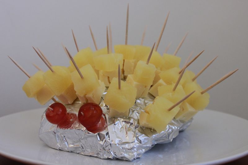 Cheese and Pineapple on Sticks
