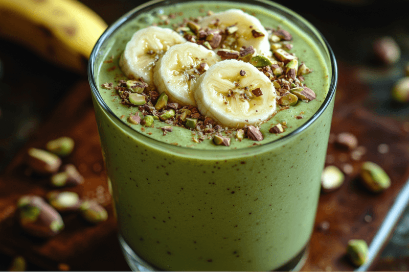 Pistachio and Banana Smoothie