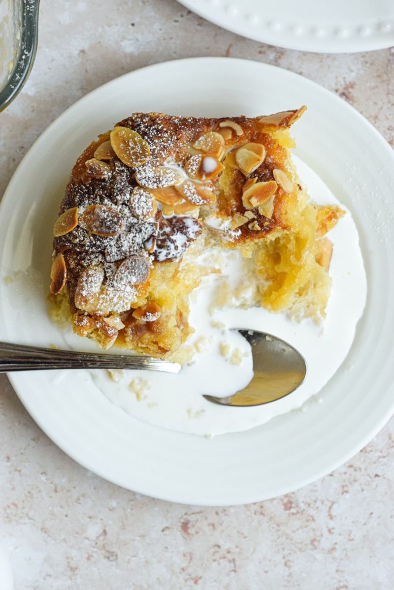 Almond Croissant Bread Pudding