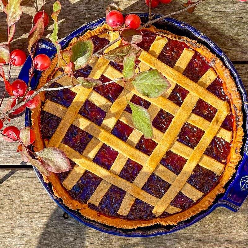 Spiced Plum Jam Tart