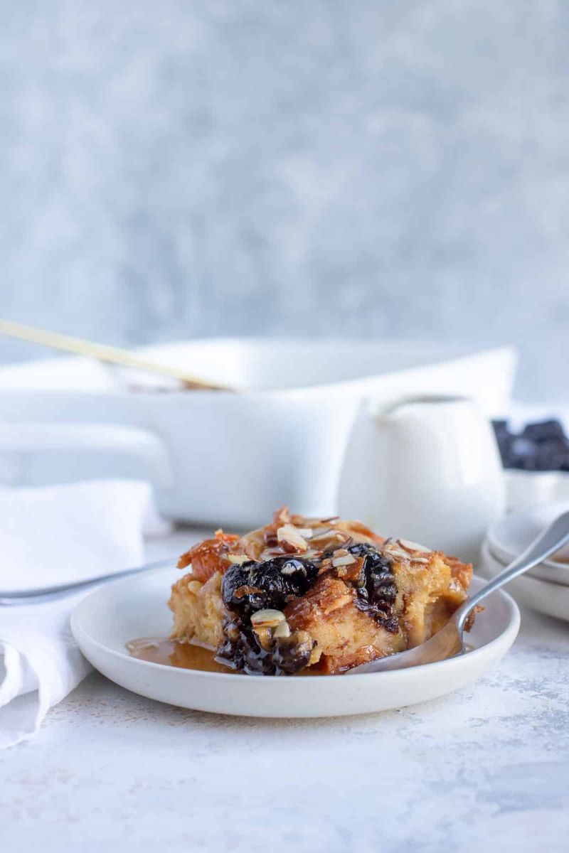 Plum Bread Pudding