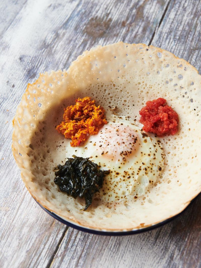 Hoppers - Sri Lankan Rice Flour Bowl Crepes