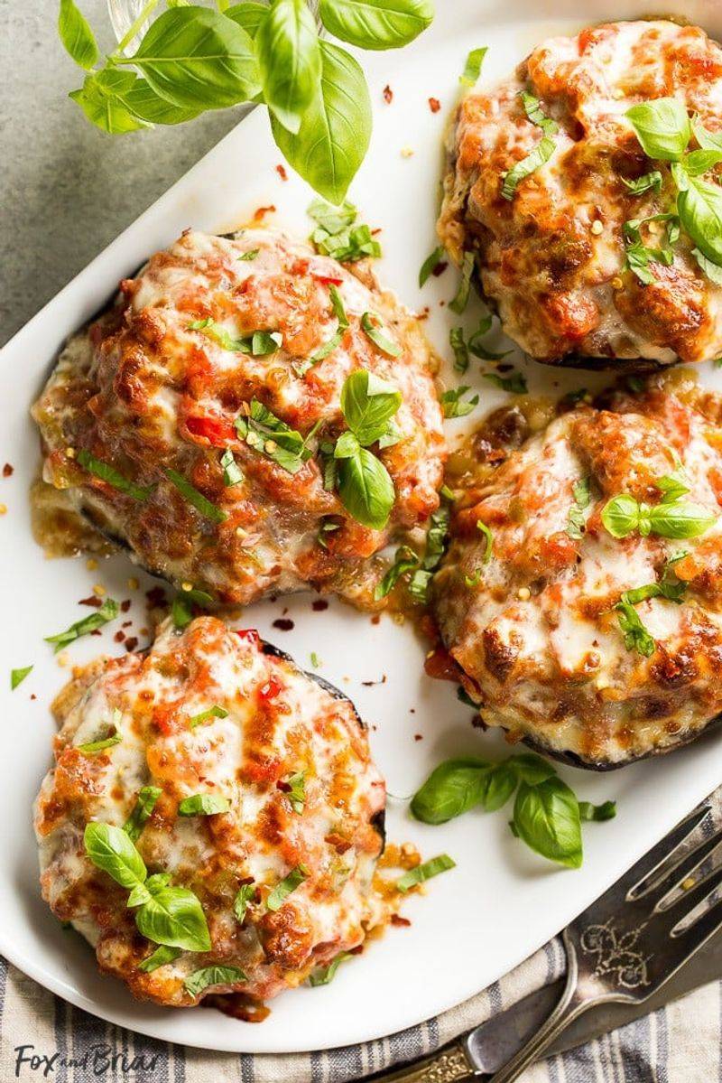 Stuffed Mushrooms with Sausage and Cream Cheese