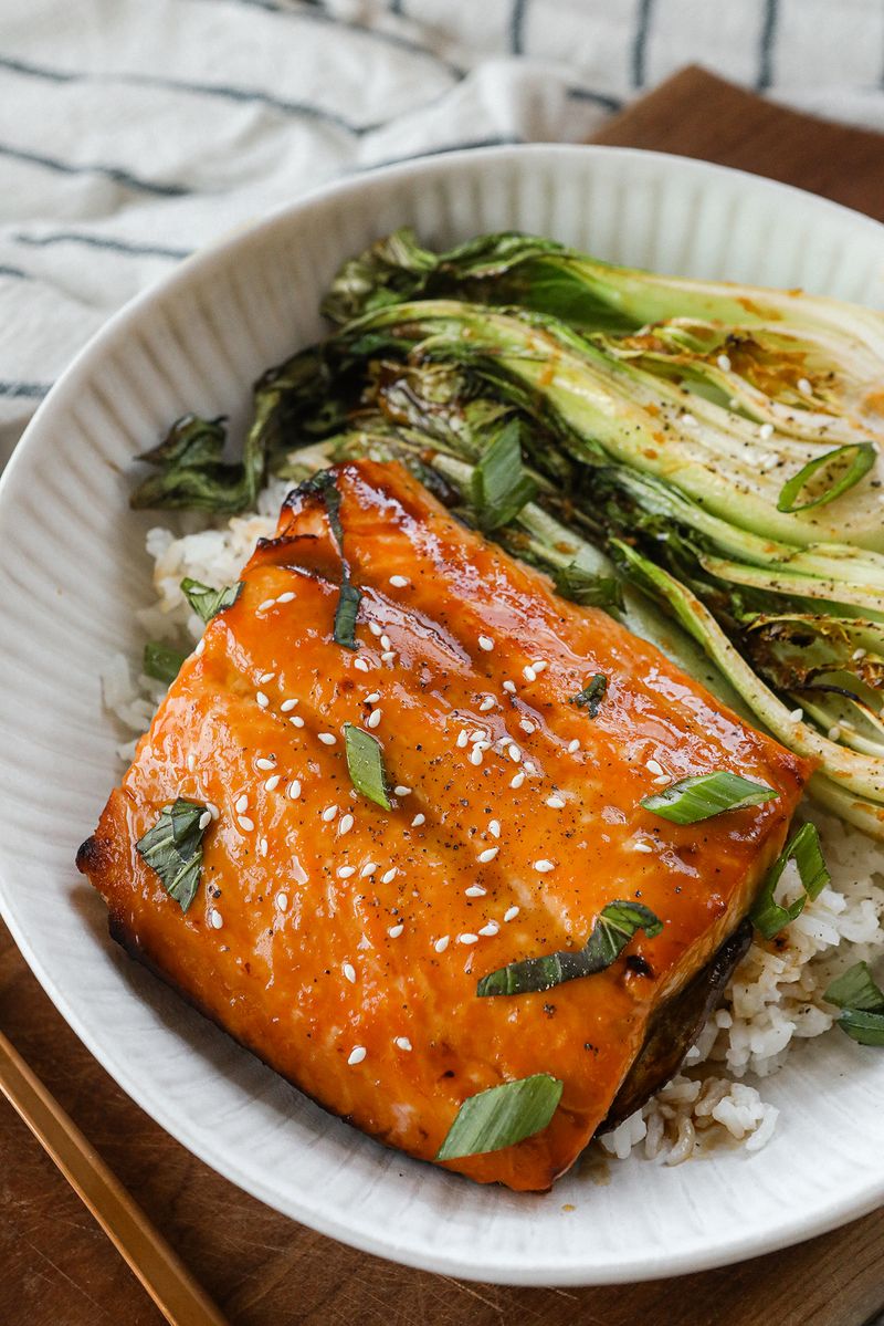 Miso Glazed Salmon with Bok Choy