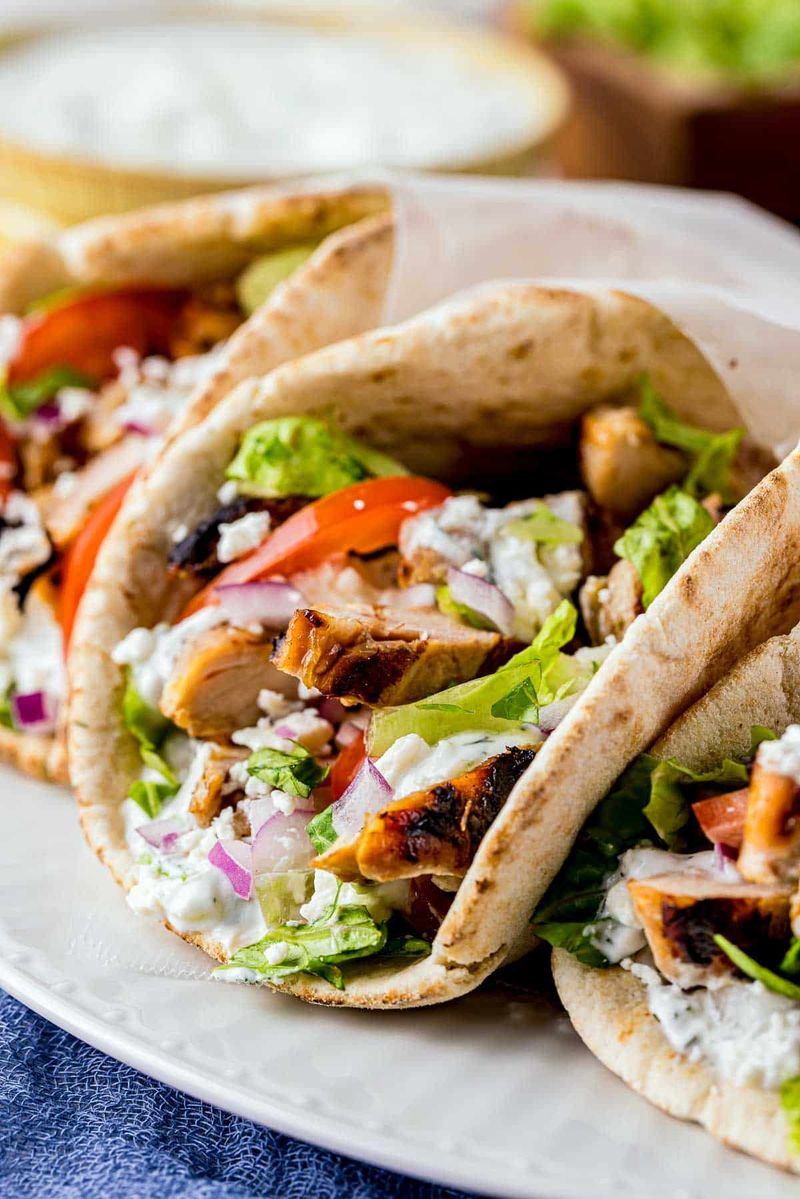 Greek Gyros with Tzatziki