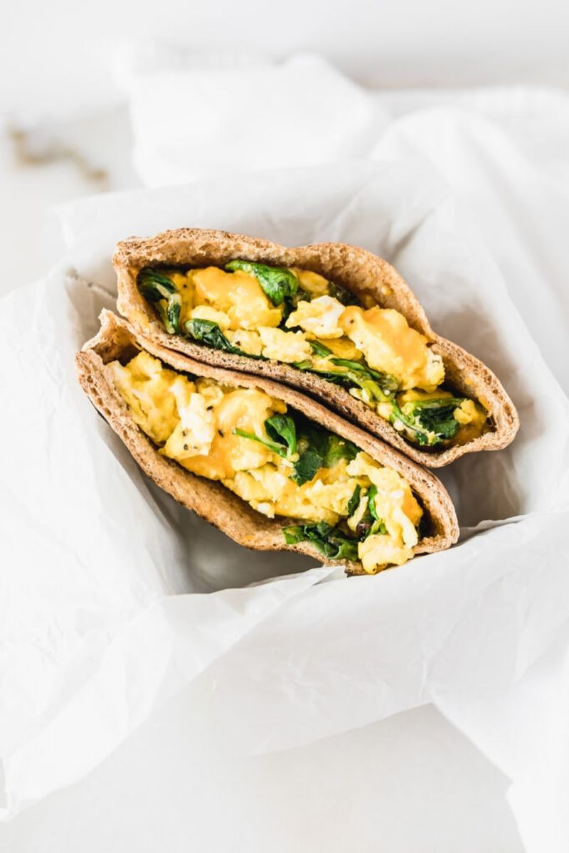 Breakfast For Dinner Egg Pittas