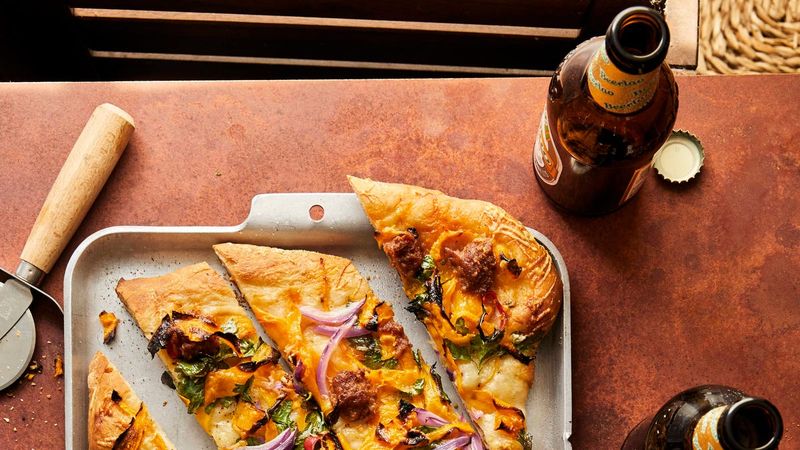 Pumpkin and Chorizo Flatbread