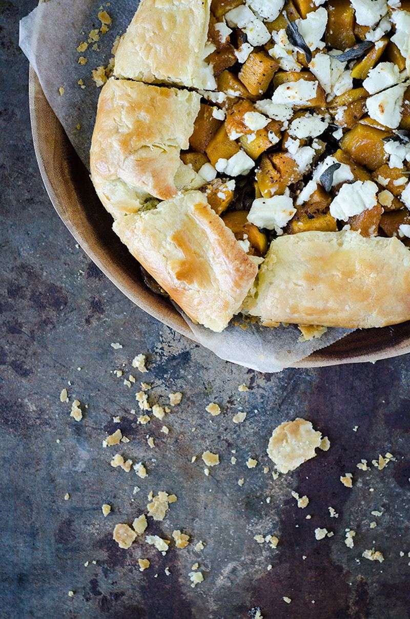 Pumpkin and Goat's Cheese Tart