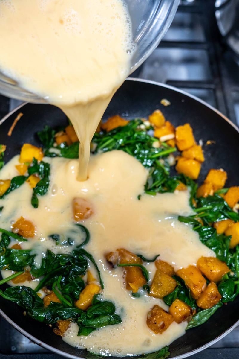 Pumpkin and Spinach Frittata