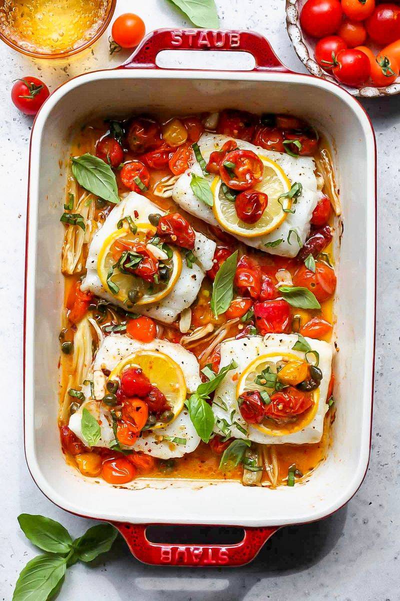Mediterranean Cod Casserole