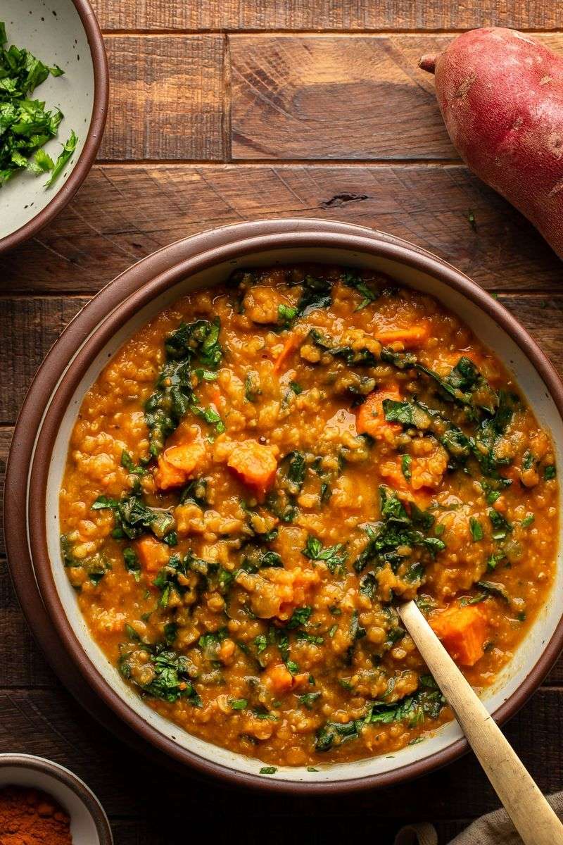 Spiced Lentil and Sweet Potato Stew