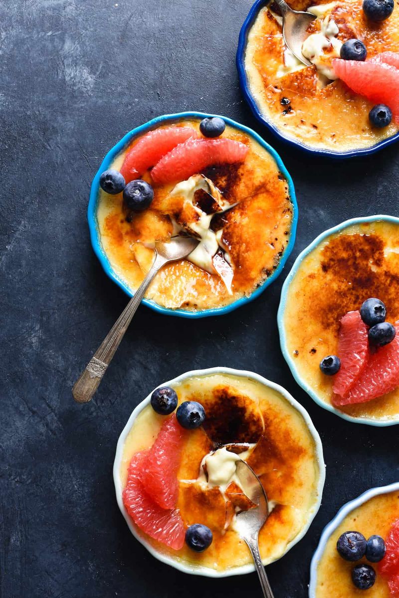 Grapefruit Brulee Tart