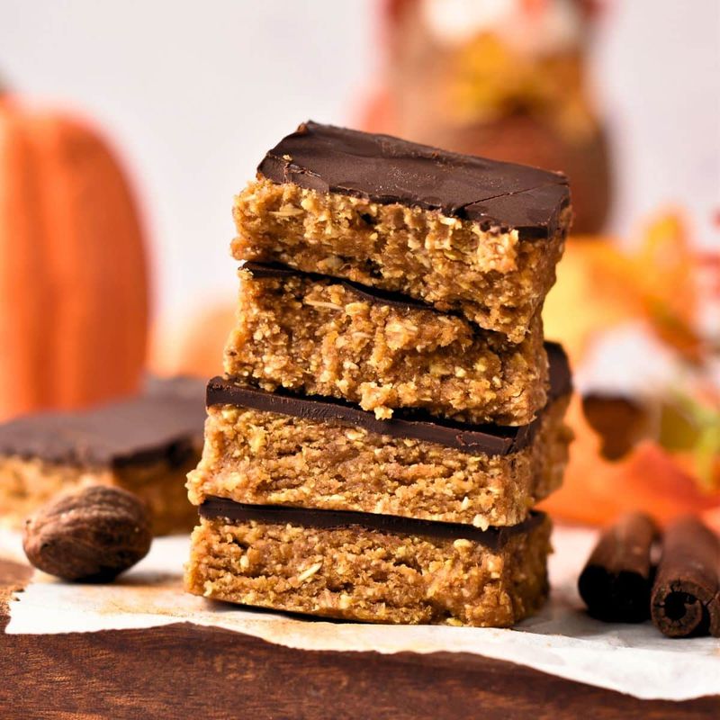 No-Bake Sunflower Seed Butter and Pumpkin Protein Bars