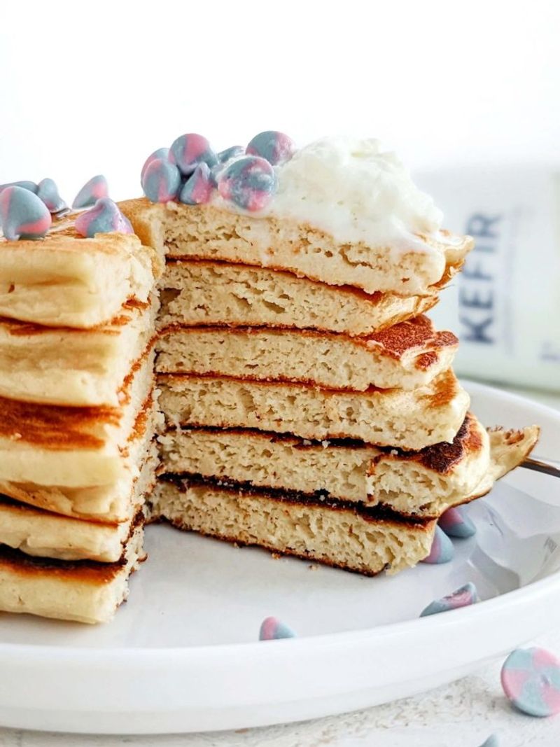 Baked Kefir and Oat Protein Pancakes