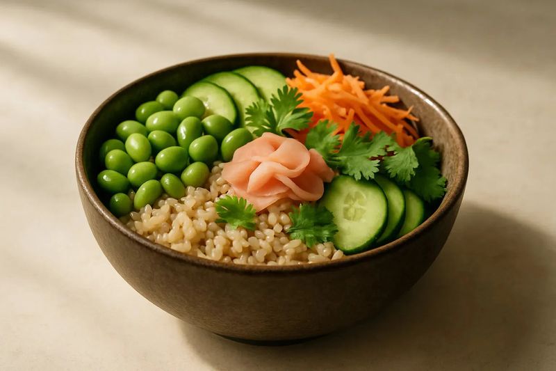 Edamame and Brown Rice Bowl