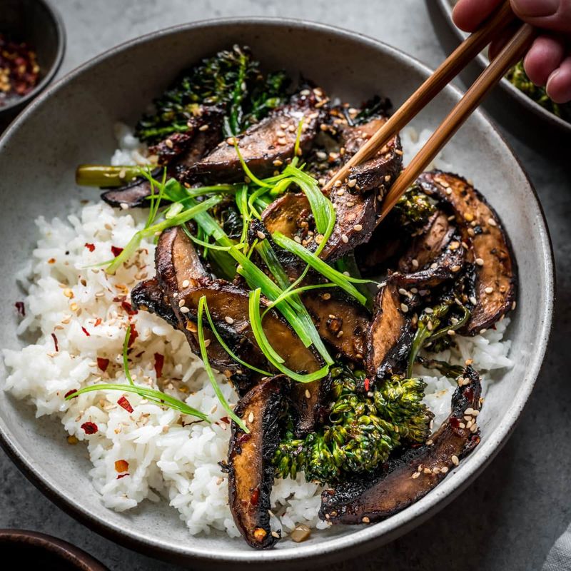 Teriyaki Mushroom Stir-Fry