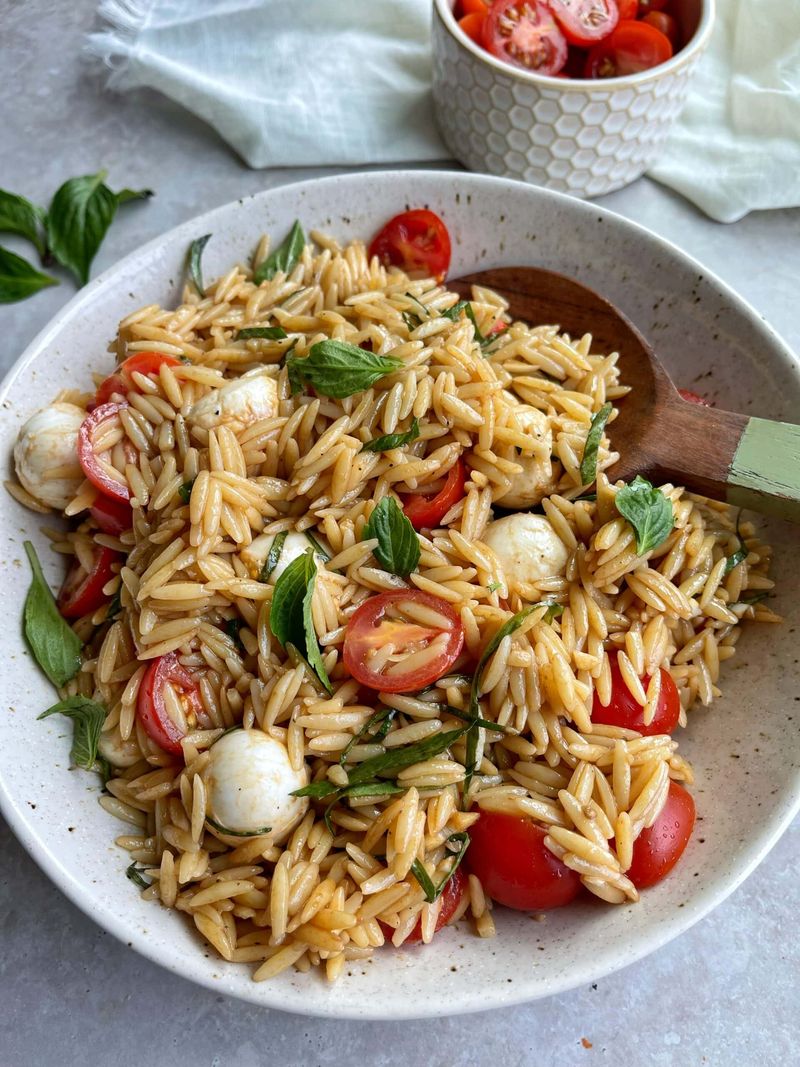 Caprese Orzo Salad