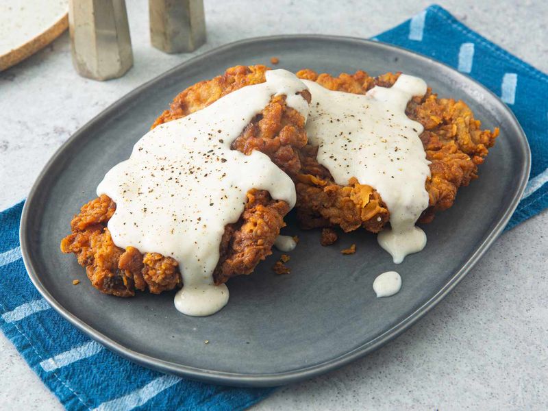 Chicken Fried Steak with Cream Gravy