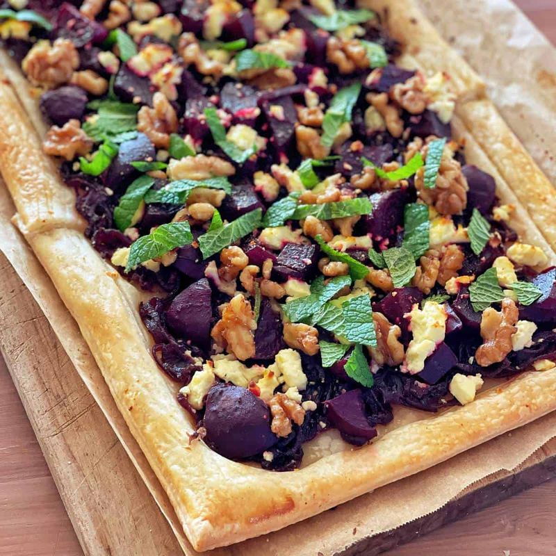 Beet and Feta Tart