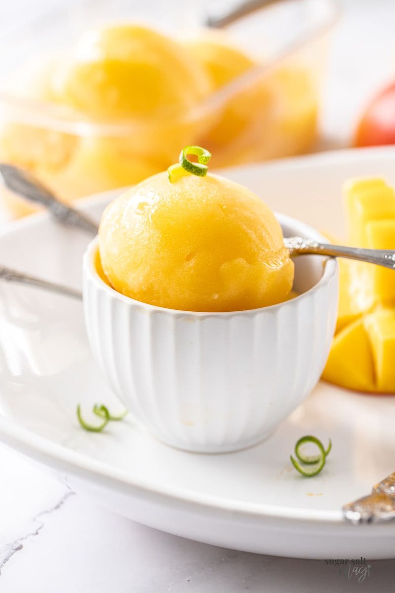 Creamy Mango Sorbet