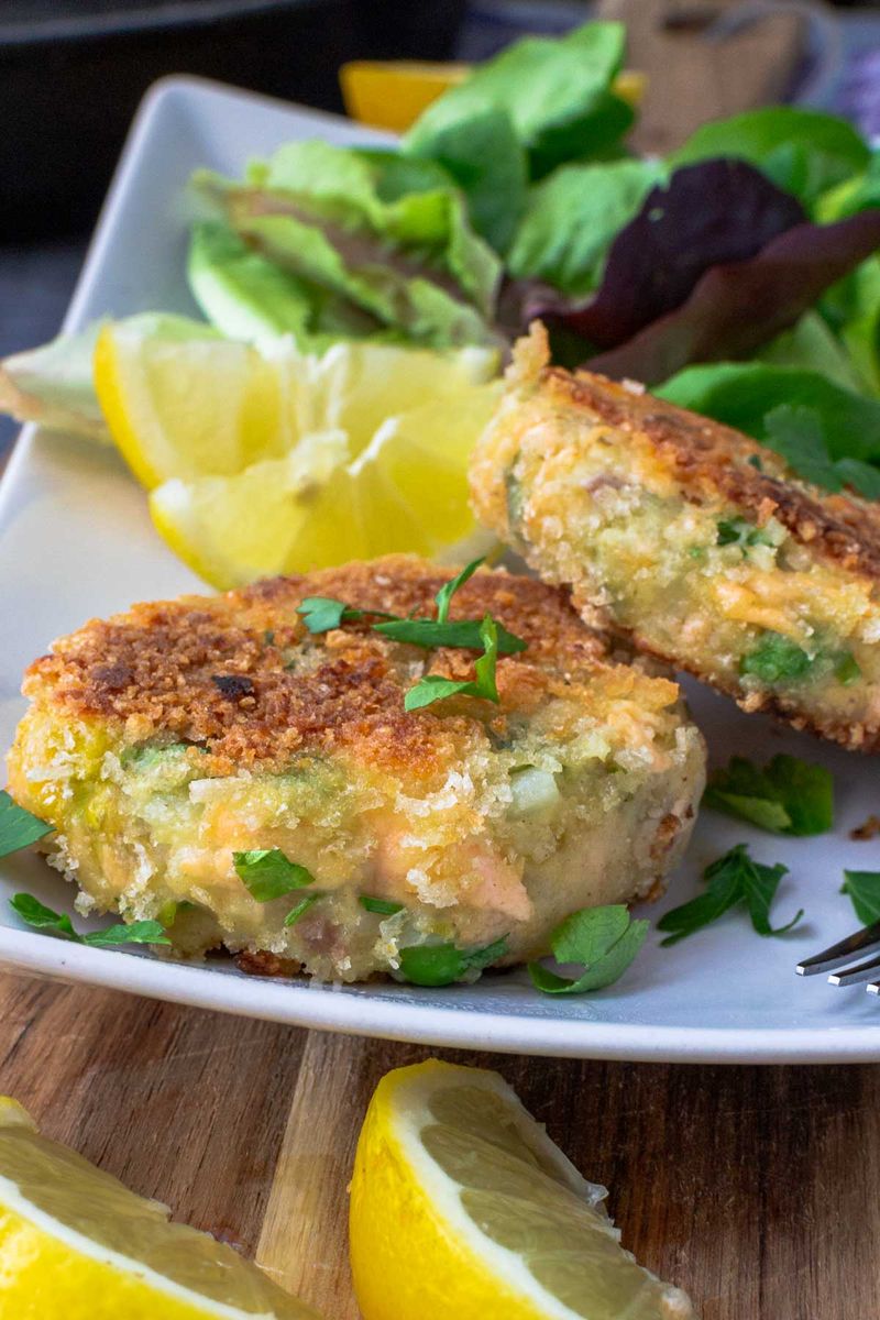 Reshape Cooked Fish Into Savory Fish Cakes