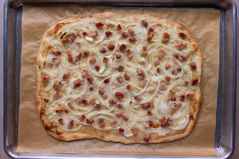 Flammkuchen - The Alsatian-German Flatbread Pizza