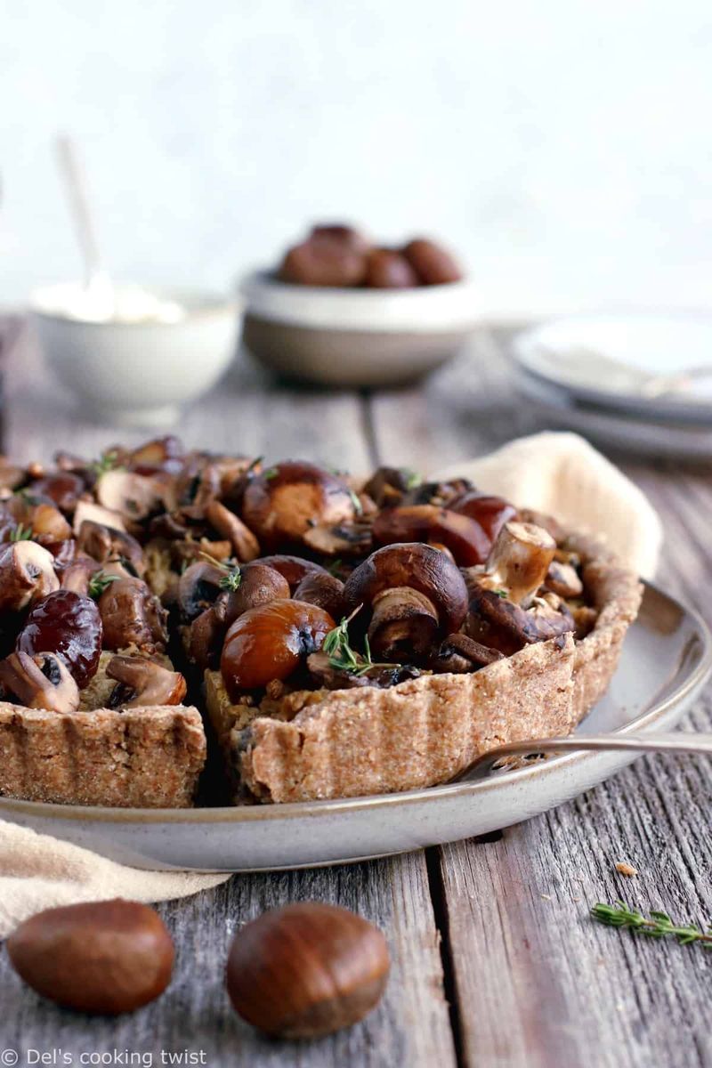 Mushroom and Chestnut Pie