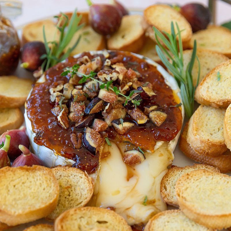 Baked Brie With Fig And Walnut