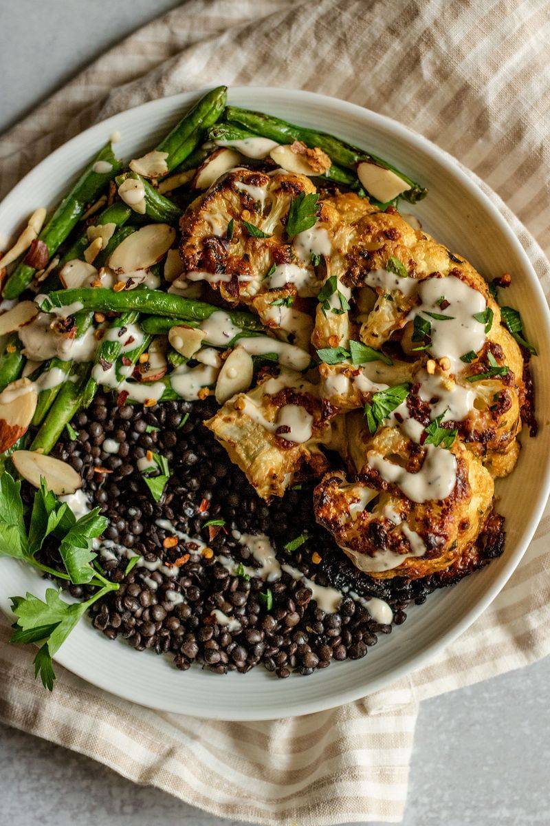Roasted Garlic Cauliflower Steaks