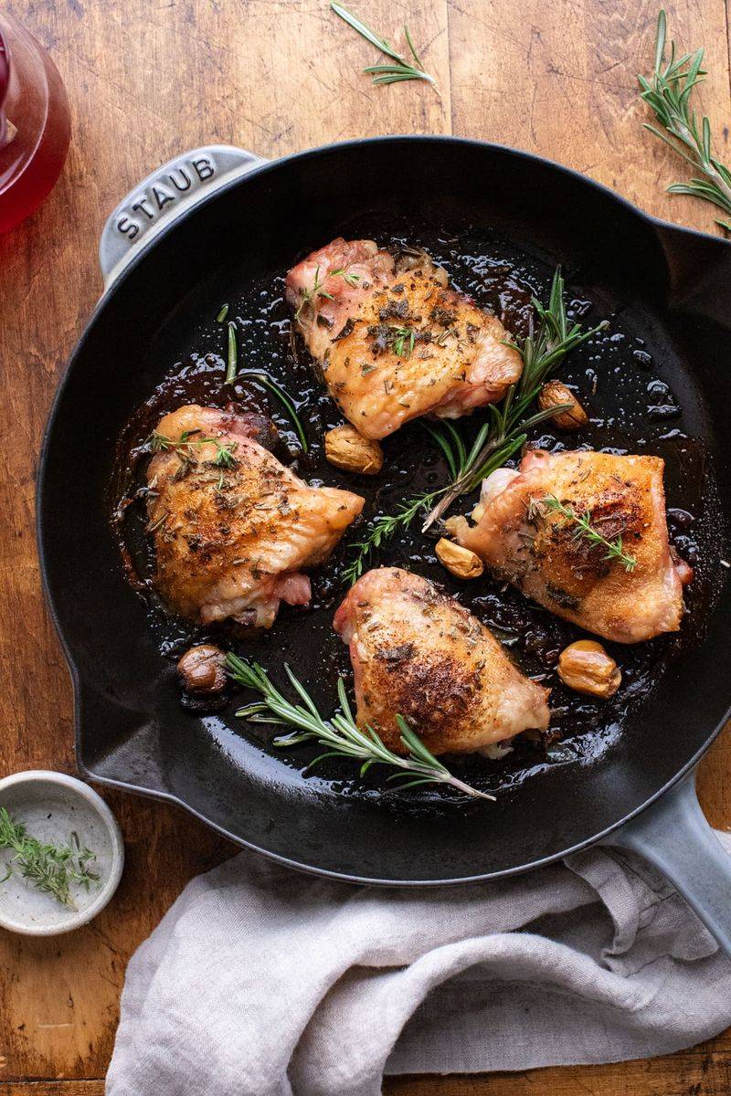 Roasted Garlic Chicken Thighs