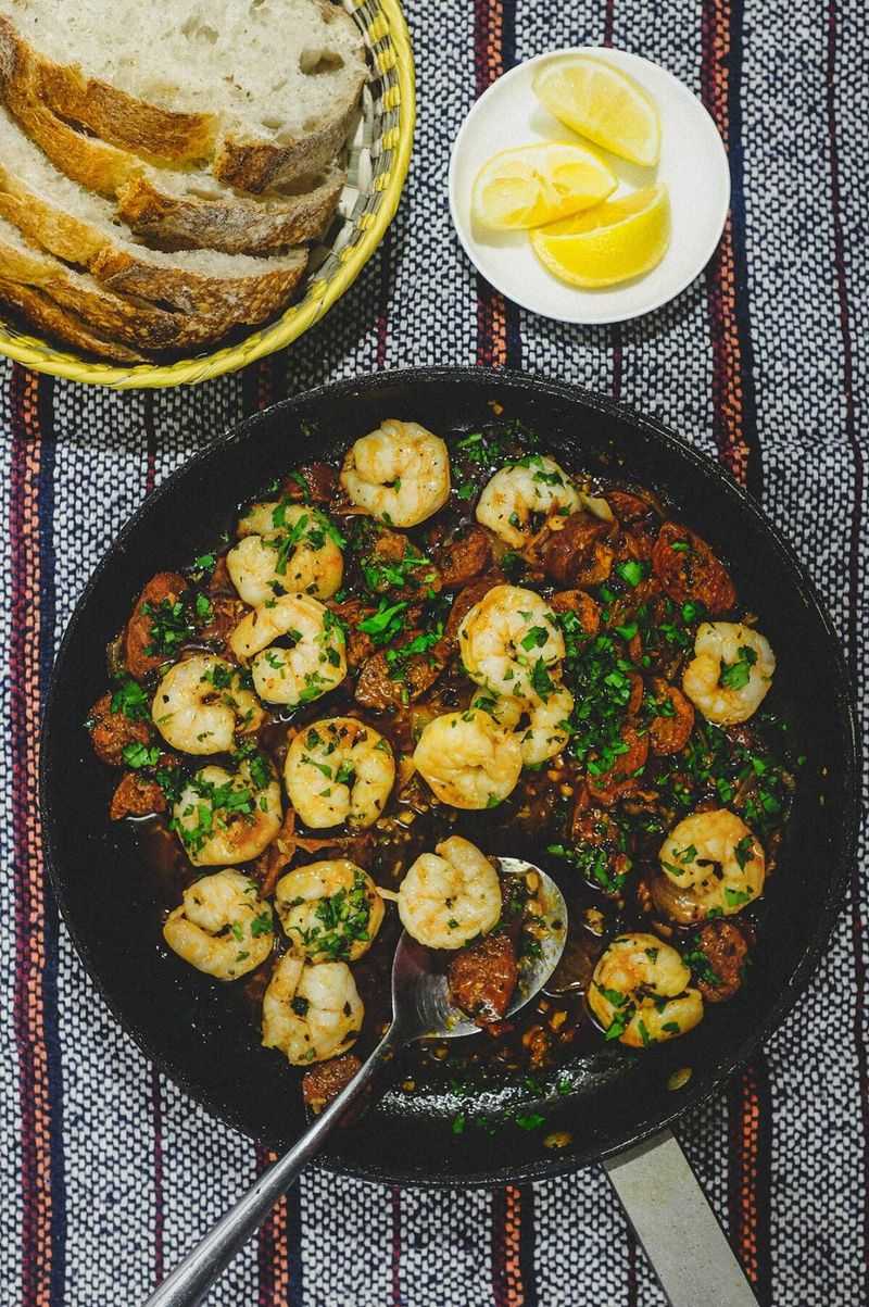 Prawn and Chorizo Skillet