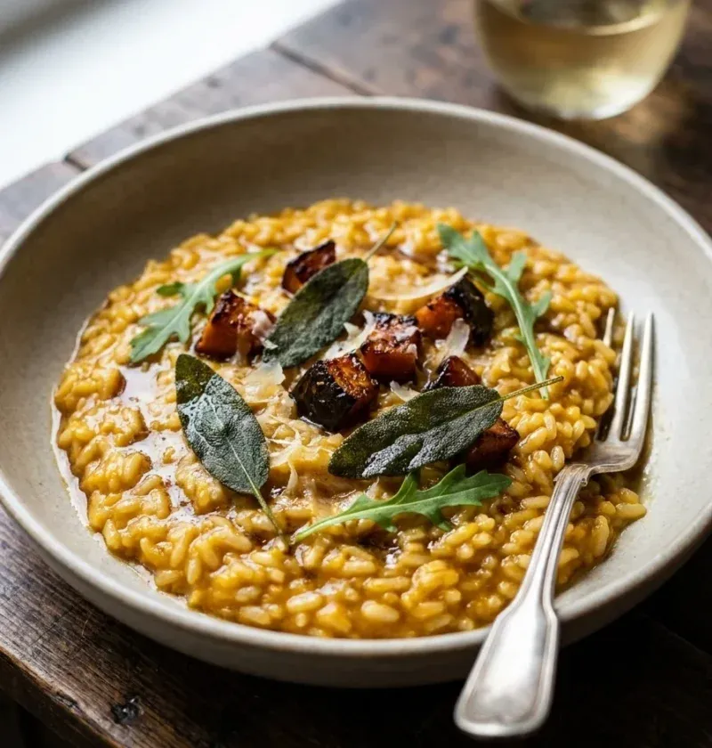 Pumpkin and Sage Risotto