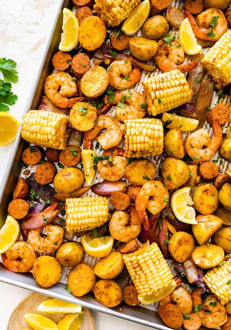 Paprika Prawn and Corn Traybake