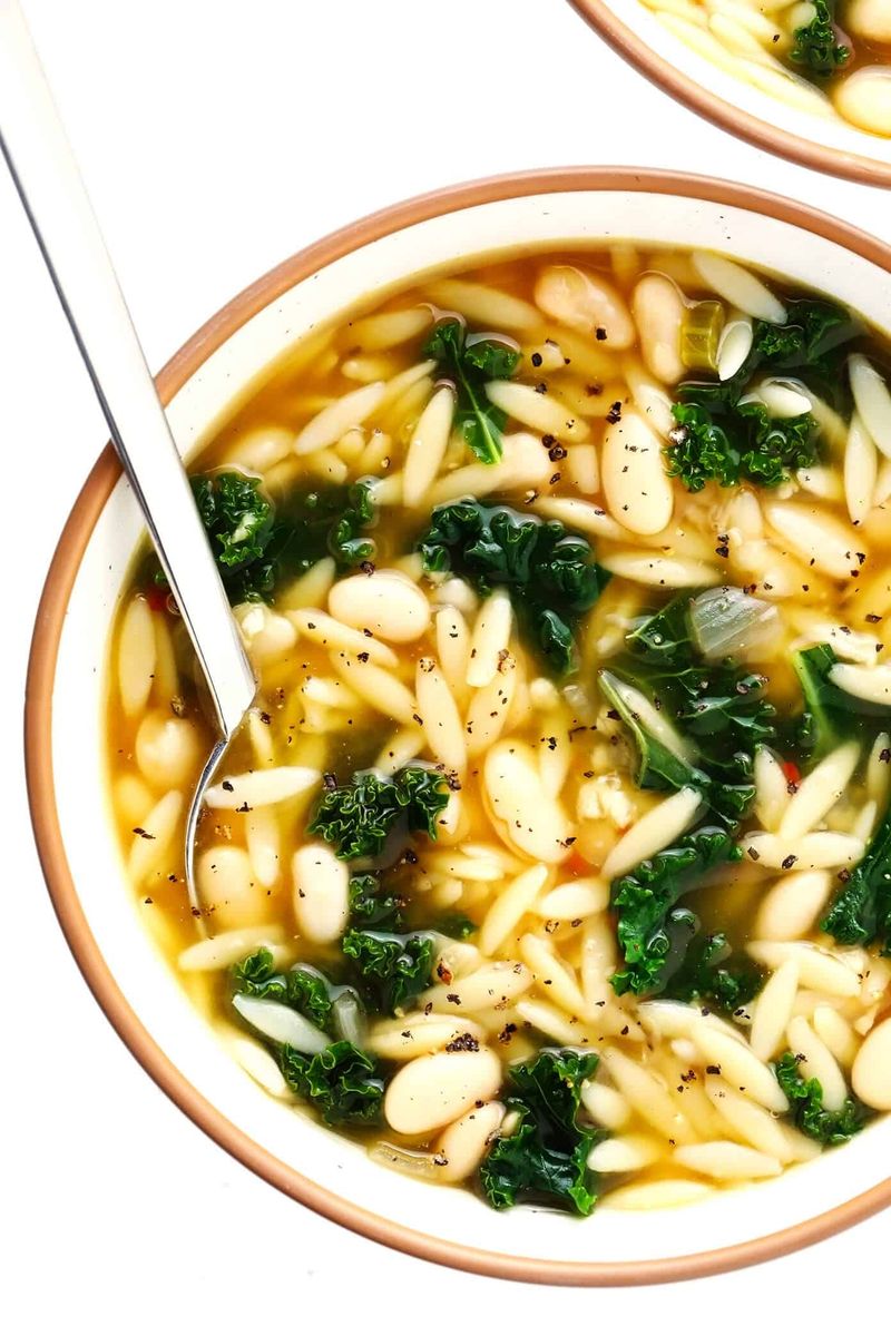 Tuscan White Bean and Orzo Soup